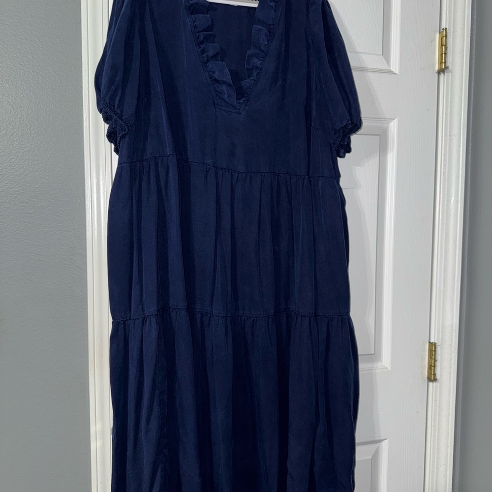 Crown & Ivy Casual Navy Blue Women's Dress